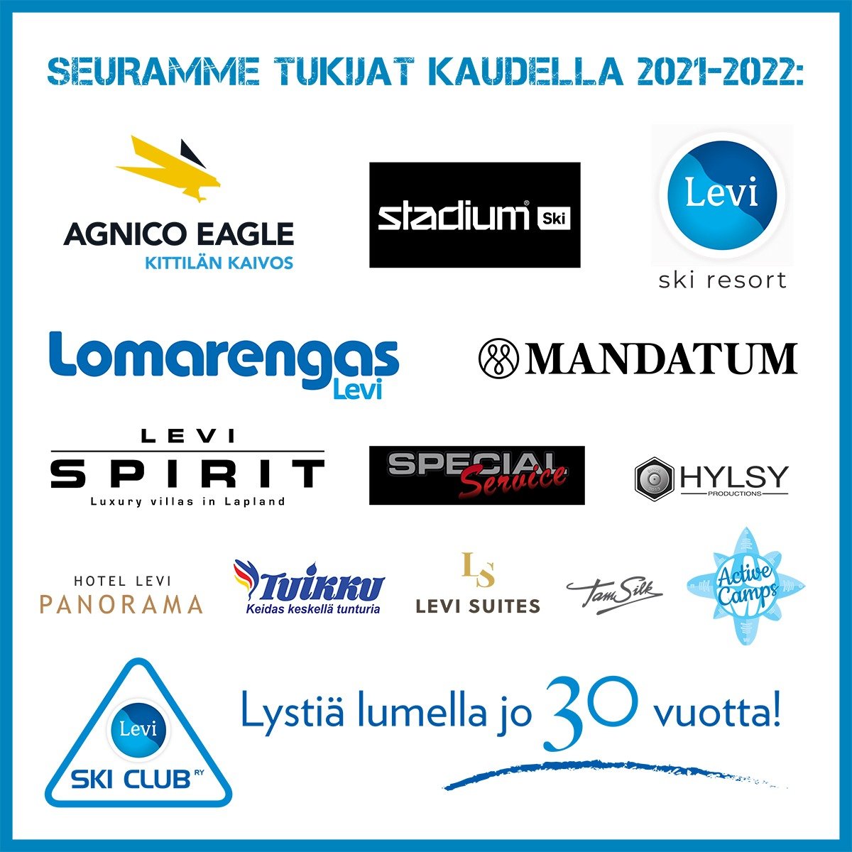Kiitos kaudesta! - Levi Ski Club
